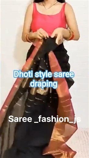 Modern Saree Draping: The Ultimate Dhoti Style Tutorial #DhotiSaree #SareeDraping