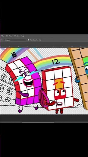 Numberblocks 18 12 n 24 are going to school #drawing #numberblocks #trending