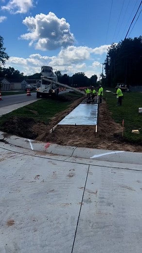 Our team is crushing it on this project! 💪🏼 #professionaldigforce #excavating #professional #dirt #dig #caterpillar #municipal #concrete #prep #improve | Dan's Excavating Service, Inc.