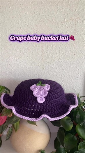 Grape Baby Bucket Hat for Stylish Infants