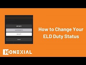 My20 ELD How to Change Your Duty Status - ELD Tutorial