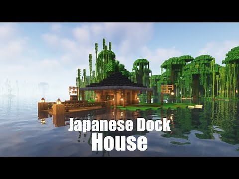 How to Build s Japanese Dock House in Minecraft - Tutorial
