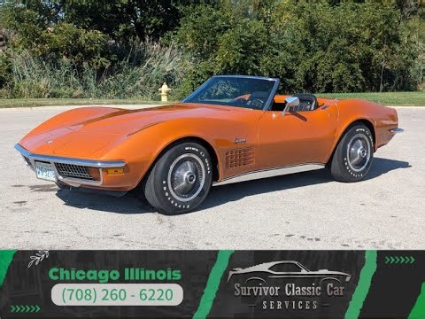 1972 Chevrolet Corvette For Sale Survivor Classic Car Services Chicago