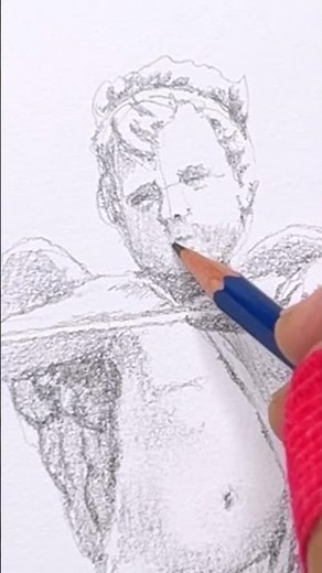 Cupid! In Pencil #drawing#arttutorial #cupid