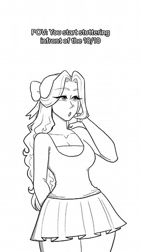 Funny Animation: Stuttering in Front of a 10/10 Girl