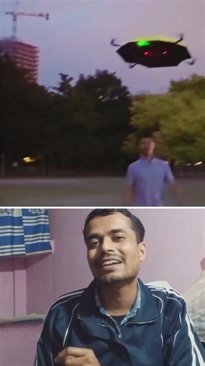 This Flying Umbrella Follows You Everywhere ☔🤯 #shorts #diy #innovation #techshorts