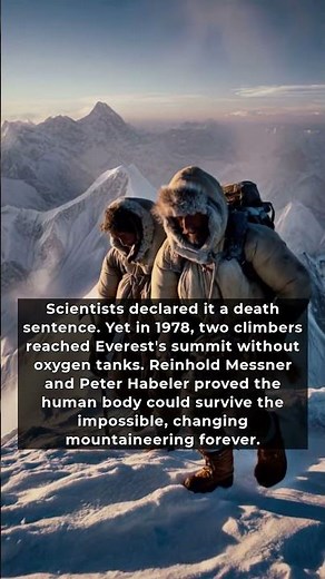Defying Death: Everest's First Oxygen-Free Climb Changed History