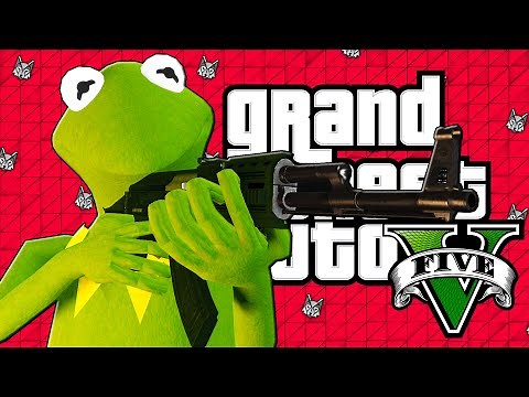 GTA 5: Kermit The Frog in the Hood & Spider-Man Training Course!