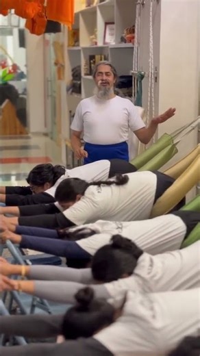 Ardha Uttanasana with Rope & Chair Support | Therapeutic Yoga #YogaTherapy #IyengarYoga