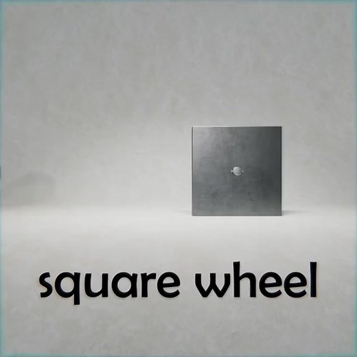 Helping a square wheel to roll smoothly with a catenary curve. #math #maths #mathematics #mathematik #geometry#geometryart #geometricart #wheel #square #mathart #satisfying #satisfyingvideo #originalanimation #stem #stemtok | Beau Janzen