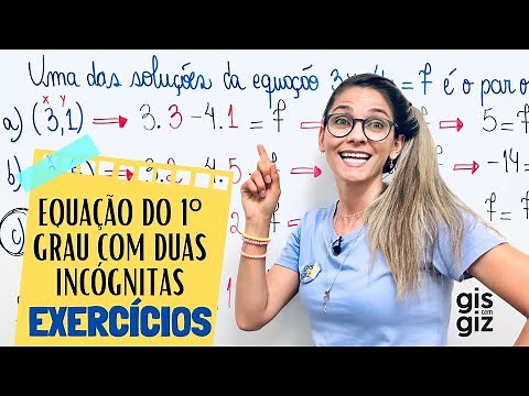 EQUAÇÃO DO 1º GRAU COM DUAS INCÓGNITAS #11