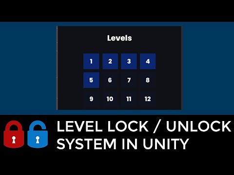 Level Lock Unlock In Unity 3d Complete Tutorial With Project Link In Description