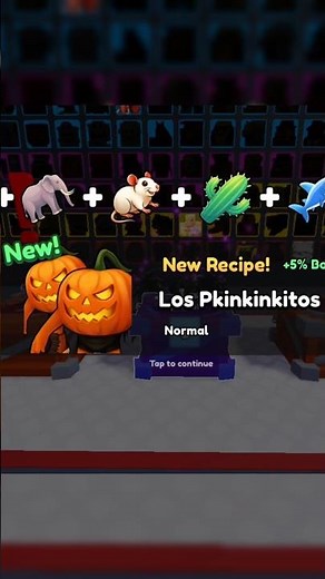 Unlocking Los Pkinkinkitos Recipe in Craft a Brainrot! #shorts #roblox