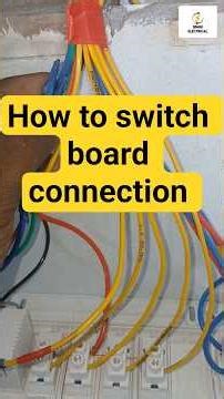 How to switch board connection tamil and ac switch connection 🤔
