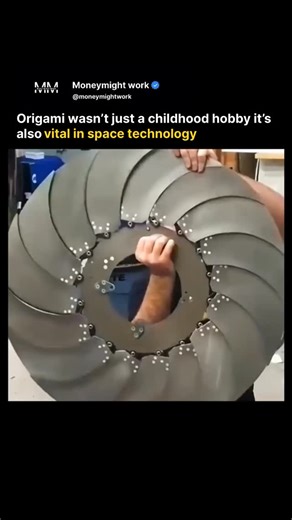 @moneymightwork | Origami may have started as a simple childhood hobby, but today it plays a powerful role in space exploration. 🚀✨ Scientists use... | Instagram