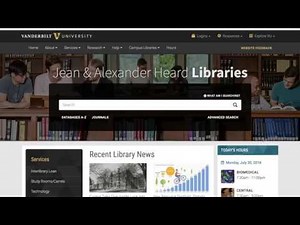 Using Your Library Card in the Vanderbilt Library Catalog