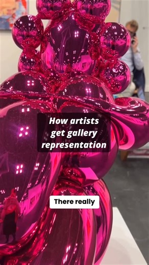 Art Prof: a global art party on Instagram: "Comment GALLERY to get our guide on how you can exhibit your art at a gallery. We create efficient plans for you in Art Club for getting into a gallery. Trying to do all by yourself is so confusing! Guidance from artists who have done it before is what will get you results. Art Club link in profile. Magenta sculpture by Jeff Koons, glass sculpture by @masaaki.yonemoto at @lighthouse_kanata’s booth."