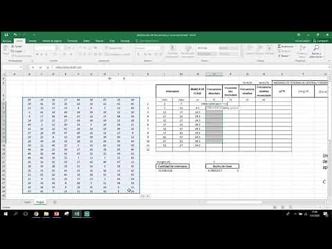 Elaboración de Tabla de frecuencia en Excel
