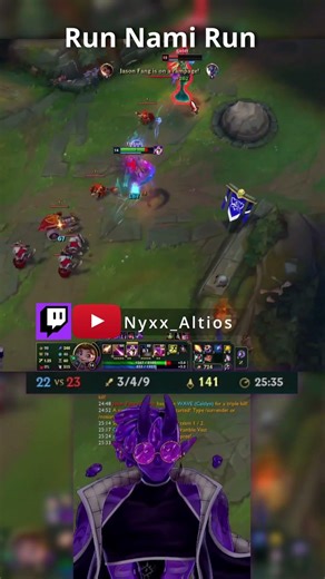 Run Nami Run #vtuberclips #vtuber #leagueoflegendsclips #leagueoflegends