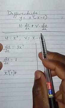 DIFFERENTIATION, USING THE PRODUCT RULE