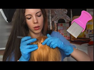 ASMR School Nurse Lice Check (On 4 Students & 1 Is INFESTED!)