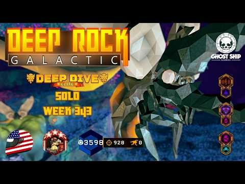 Deep Rock Galactic - Solo Engineer Elite Deep Dive [Week 343] (Raging Outpost) Azure Weald