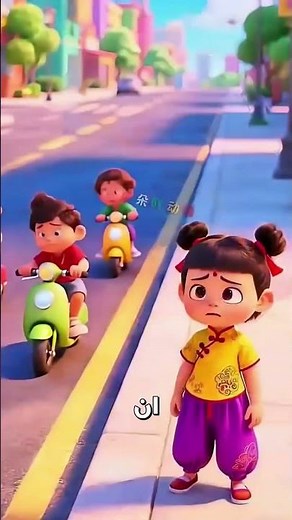 🐥البطّة الصغيرة المعاقة تنقذ صديقها القط | مغامرات البطّة تشينتو 🦆#شورت