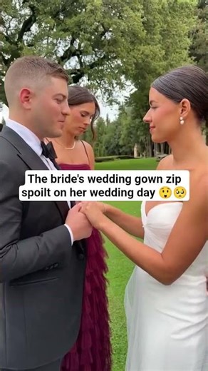 See what happened to the bride wedding gown 🥺🥺