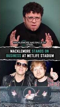 Macklemore stands on business while opening for Ed Sheeran
