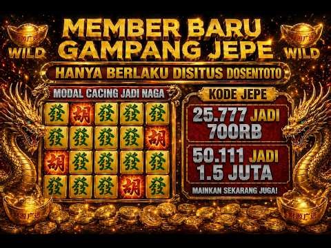 🔴 LIVE RESMI DOSENTOTO OFFICIAL | Situs Slot Gacor Terpercaya di Indonesia!
