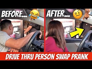 DRIVE THRU PERSON SWAP PRANK!! **crazy reaction**