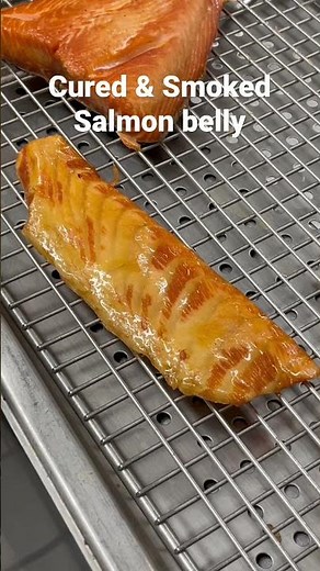Smoked salmon belly