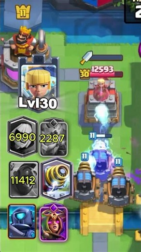 lvl 30 tower dagger duchess vs 7 troops⚔️ #ClashRoyale #cr