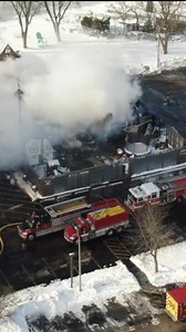 87K views · 501 reactions | Drone footage captures aftermath of fire that tore through Bass Bay Brewhouse, a popular restaurant in Muskego, on Friday morning. Read more at the link in the comments. | TMJ4 News | Facebook
