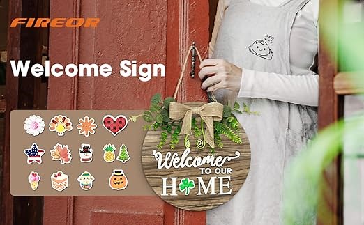 Interchangeable Welcome Sign