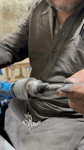 Making a Tapered Compression Spring by Hand on a Drill Machine | Simple Steel Wire Method #shorts