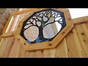 Building a Beautiful Cedar Backyard Gate with a Tree Of Life Design | DIY Gate Project