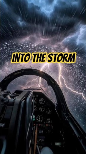 POV: Fighter Jet Flying Through a Thunderstorm ⚡ (Intense Rain & Engine Sounds