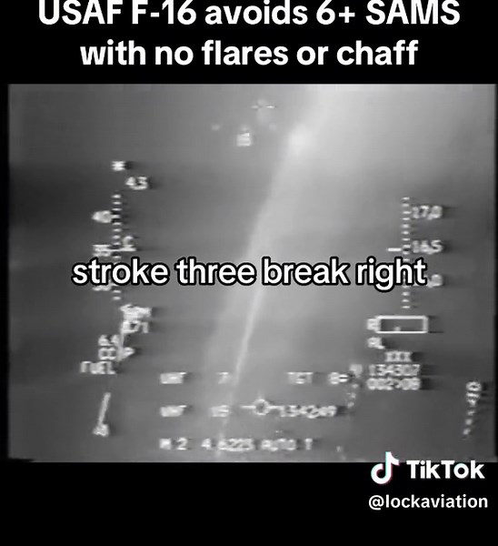 USAF F-16 Dodging 6 SAMS | Military Aviation Maneuvers