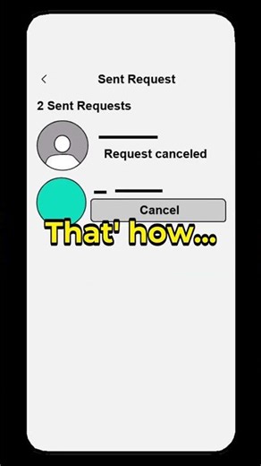 Cancel Facebook Friend Request #shorts