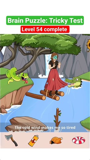 Brain Puzzle: Tricky Test Level 54 complete #brainpuzzle
