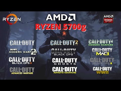 AMD Ryzen 7 5700g Vega 8 & 16 GB RAM Test in every CALL OF DUTY game (CAMPAIGN ONLY)