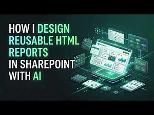 How I design reusable HTML reports in SharePoint with AI