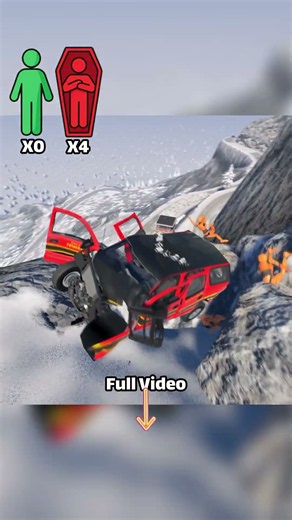 BeamNG.drive Realistic High-Speed Car Crashes #84
