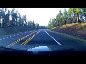 Grand Canyon South Rim Drive in Real Time - Driving from Flagstaff, Arizona to Grand Canyon Village