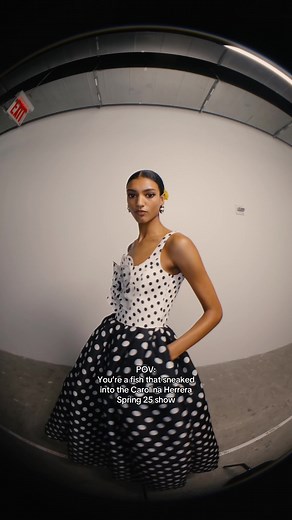 Backstage Models at Carolina Herrera Spring 25 Show