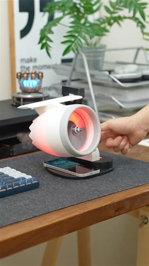 I took the plane engine off and turned it into a fan?#DigitalTech #Fan #NoveltyGadgets