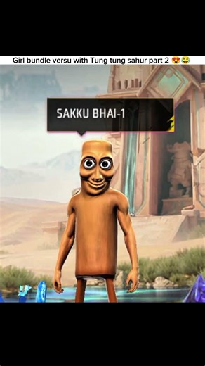 Girl bundle 😍 versus part 2 with tung tung sahur 😂😂 @sakkubhai_yt #shorts #funny