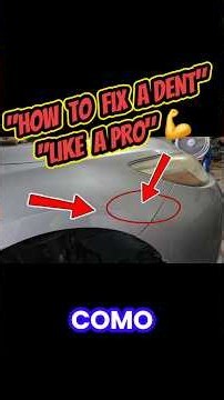 HOW TO REMOVE A DENT LIKE A PRO WITHOUT PAINT! 🔨🚗