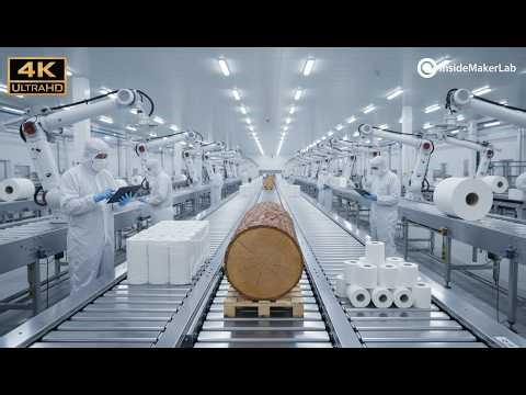 How 1 Million Toilet Paper Rolls Are Made Every Day | Modern Factory 🌲